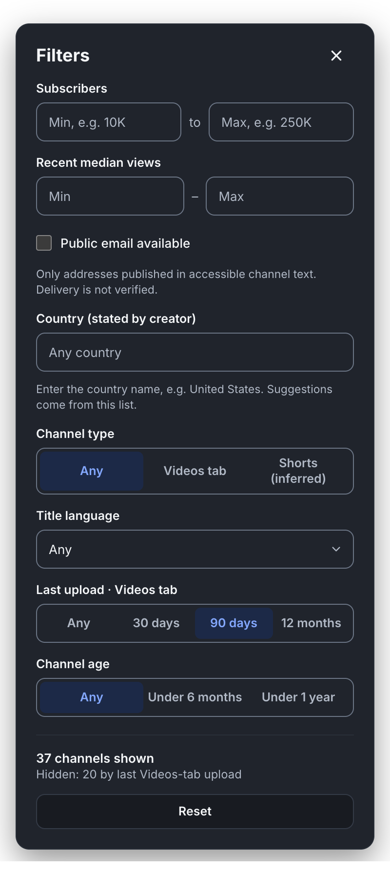 Similar YouTube Channel Finder | Channel Finder